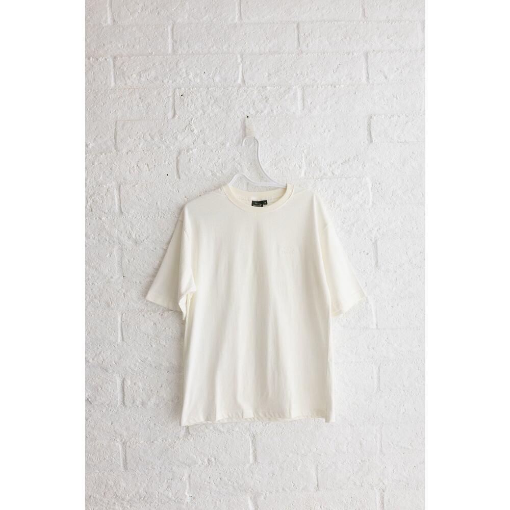 Jaguar Cream Embroidered Logo T-Shirt Made in USA 100% Cotton Size M